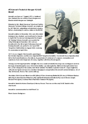 A preview of a PDF biography for Morgan, Kenneth Frederick